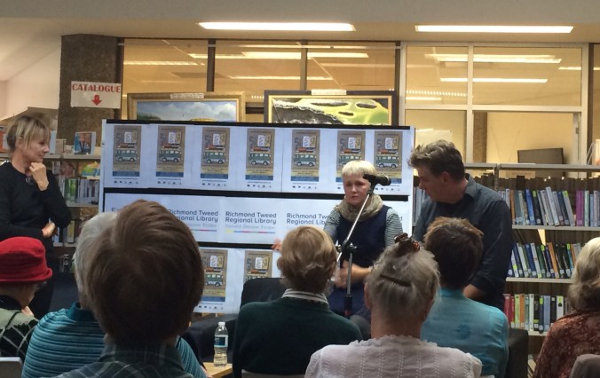 Zacharey Jane, Ashley Hay and Craig Sherborne at Tweed Heads Library 