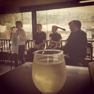 At the SCU Campus bar, Lismore.